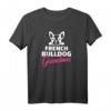 Französische Bulldogge Oma T-Shirt - Klassisch geschnitten, doppelt genähter Saum, ideales Geschenk für Bulldoggen-Liebhaberinnen