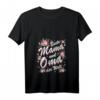 Damen V-Ausschnitt T-Shirt mit Blumenmotiv – Geschenkidee für Mama, Oma & Großmutter zum Geburtstag, Muttertag & Weihnachten