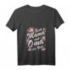 Damen V-Ausschnitt T-Shirt mit Blumenmotiv – Geschenkidee für Mama, Oma & Großmutter zum Geburtstag, Muttertag & Weihnachten