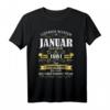 Lustiges 60. Geburtstag T-Shirt Jahrgang 1961 - Vintage Geschenkidee für Ihn und Sie, Legendär seit Januar 1961
