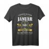 Lustiges 60. Geburtstag T-Shirt Jahrgang 1961 - Vintage Geschenkidee für Ihn und Sie, Legendär seit Januar 1961
