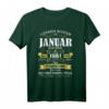 Lustiges 60. Geburtstag T-Shirt Jahrgang 1961 - Vintage Geschenkidee für Ihn und Sie, Legendär seit Januar 1961