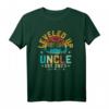 Leveled Up To Onkel EST 2023 - Retro Vintage Gaming T-Shirt für angehende Onkel, Vatertag & Schwangerschaftsankündigung