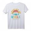 Leveled Up To Onkel EST 2023 - Retro Vintage Gaming T-Shirt für angehende Onkel, Vatertag & Schwangerschaftsankündigung