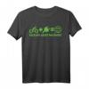 Lächeln statt Hecheln T-Shirt für eBike, Pedelec & Mountainbike Fahrer – Lustiges Geschenk für Fahrradliebhaber, Opa & Oma zum Geburtstag oder Ostern
