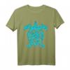 Polynesien Maori Schildkröte Honu Plumeria Tribal Tattoo T-Shirt – Geschenkidee für Maori Fans, Taucher & Schildkrötenliebhaber zu Geburtstag, Weihnachten & besonderen Anlässen