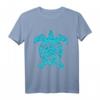 Polynesien Maori Schildkröte Honu Plumeria Tribal Tattoo T-Shirt – Geschenkidee für Maori Fans, Taucher & Schildkrötenliebhaber zu Geburtstag, Weihnachten & besonderen Anlässen