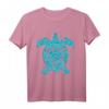 Polynesien Maori Schildkröte Honu Plumeria Tribal Tattoo T-Shirt – Geschenkidee für Maori Fans, Taucher & Schildkrötenliebhaber zu Geburtstag, Weihnachten & besonderen Anlässen