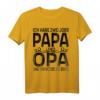 Ich habe zwei Jobs Papa und Opa und ich Rocke sie beide T-Shirt - Originelles Geschenk für den besten Vater und Opa zum Geburtstag, Weihnachten & Vatertag