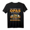 Großvater Rentner Camping Ruhestand Opa T-Shirt – Lustiges Opa Outfit für Familienfeiern, Camping und Wohnmobilfahrer