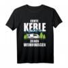 Camping Camper fun ECHTE KERLE ZIEHEN WOHNWAGEN T-Shirt – Lustiges Geschenk für Camper, Männer & Outdoor-Fans zum Geburtstag & Weihnachten