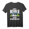 Camping Camper fun ECHTE KERLE ZIEHEN WOHNWAGEN T-Shirt – Lustiges Geschenk für Camper, Männer & Outdoor-Fans zum Geburtstag & Weihnachten