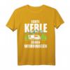 Camping Camper fun ECHTE KERLE ZIEHEN WOHNWAGEN T-Shirt – Lustiges Geschenk für Camper, Männer & Outdoor-Fans zum Geburtstag & Weihnachten