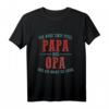 Lustiges Papa und Opa T-Shirt – Bester Papa & Opa Geschenk zum Vatertag, Geburtstag & Weihnachten 2024
