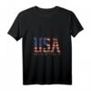 USA Love It Or Leave It T-Shirt mit V-Ausschnitt – Lustiges patriotisches T-Shirt für den 4. Juli, Memorial Day & nationale Feiertage in den USA