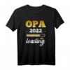 Herren Opa 2022 Loading - Überraschungsgeschenk zur Geburt, Babyankündigung für die Familie, stylisches T-Shirt für zukünftigen Opa