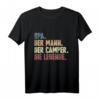 Camper Camping Opa T-Shirt mit Wohnwagen Motiv - Legendäres Geschenk für reisebegeisterte Opas