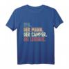 Camper Camping Opa T-Shirt mit Wohnwagen Motiv - Legendäres Geschenk für reisebegeisterte Opas