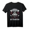 Herren Feuerwehr T-Shirt für Opa - Geburtstag Geschenk für ältere Feuerwehrmänner, Retterherzen & Feuerwehr Fanartikel
