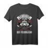 Herren Feuerwehr T-Shirt für Opa - Geburtstag Geschenk für ältere Feuerwehrmänner, Retterherzen & Feuerwehr Fanartikel