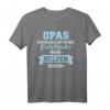 Opas wurden geschaffen weil Enkelkinder wahre Helden brauchen T-Shirt - Personalisiertes Geschenk für Großväter & Opas