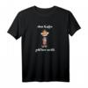 Müder Kaffee Fuchs im Bademantel - Lustiges Arbeit und Büro T-Shirt, Geschenk für Kaffeeliebhaber zu Geburtstag & Weihnachten