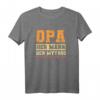 Herren Opa T-Shirt - Der Mann Der Mythos Schlechte Umgang mit Humor, Dankeschön Geschenk für den tollen Großvater