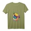 Damen Splash Art Mops Hundeliebhaber T-Shirt mit V-Ausschnitt – Perfektes Geschenk für Mops Fans, Hundebesitzer, Männer, Frauen & Kinder