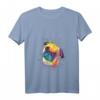Damen Splash Art Mops Hundeliebhaber T-Shirt mit V-Ausschnitt – Perfektes Geschenk für Mops Fans, Hundebesitzer, Männer, Frauen & Kinder