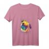 Damen Splash Art Mops Hundeliebhaber T-Shirt mit V-Ausschnitt – Perfektes Geschenk für Mops Fans, Hundebesitzer, Männer, Frauen & Kinder