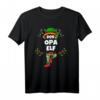 Lustiges Weihnachts-Elf T-Shirt für Opa - Niedliches Design mit Mütze, Strümpfen & Elfen-Ohr, Perfekt als Geschenk für Enkel & Familie