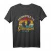 Befördert zum Opa 2023 Vintage Retro T-Shirt – Perfektes Geschenk zur Schwangerschaftsankündigung & Großelternschaft