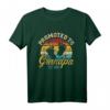 Befördert zum Opa 2023 Vintage Retro T-Shirt – Perfektes Geschenk zur Schwangerschaftsankündigung & Großelternschaft