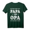 Papa und Opa Spruch T-Shirt - Vintage Look Geschenkidee für den besten Opa zum Vatertag, Geburtstag oder Weihnachten