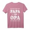 Papa und Opa Spruch T-Shirt - Vintage Look Geschenkidee für den besten Opa zum Vatertag, Geburtstag oder Weihnachten