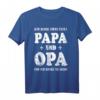 Papa und Opa Spruch T-Shirt - Vintage Look Geschenkidee für den besten Opa zum Vatertag, Geburtstag oder Weihnachten