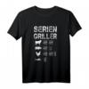 Serien Griller Steak Opa Grillmeister T-Shirt – Lustiges Grillabend Geschenk für Fleischliebhaber, Metzger & Grillmeister