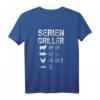 Serien Griller Steak Opa Grillmeister T-Shirt – Lustiges Grillabend Geschenk für Fleischliebhaber, Metzger & Grillmeister
