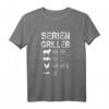 Serien Griller Steak Opa Grillmeister T-Shirt – Lustiges Grillabend Geschenk für Fleischliebhaber, Metzger & Grillmeister