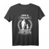 Opa und Enkelin Beste Freunde Partner Look T-Shirt - Perfektes Geschenk für Großeltern und Enkel, Klassischer Schnitt