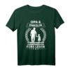 Opa und Enkelin Beste Freunde Partner Look T-Shirt - Perfektes Geschenk für Großeltern und Enkel, Klassischer Schnitt