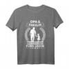 Opa und Enkelin Beste Freunde Partner Look T-Shirt - Perfektes Geschenk für Großeltern und Enkel, Klassischer Schnitt