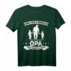Herren Opa T-Shirt mit zwei Enkelsöhnen - Hoch 2 Opa Geschenk für stolze Großväter