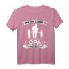 Herren Opa T-Shirt mit zwei Enkelsöhnen - Hoch 2 Opa Geschenk für stolze Großväter