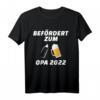 Herren Befördert zum Opa 2022 - Schwangerschaft Verkündung Geschenk T-Shirt für werdende Großeltern, Babyparty & Babyankündigung