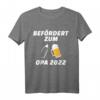 Herren Befördert zum Opa 2022 - Schwangerschaft Verkündung Geschenk T-Shirt für werdende Großeltern, Babyparty & Babyankündigung
