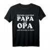 Ich habe zwei Titel Papa und Opa ich rocke beide - Humorvolles Vatertag T-Shirt für Papa und Opa mit klassischem Schnitt