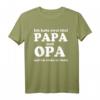 Ich habe zwei Titel Papa und Opa ich rocke beide - Humorvolles Vatertag T-Shirt für Papa und Opa mit klassischem Schnitt