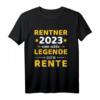 Rentner 2023 echte Legende geht in Rente T-Shirt für Opa & Oma - Ruhestand Geschenk für Rentner und Pensionäre