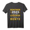 Rentner 2023 echte Legende geht in Rente T-Shirt für Opa & Oma - Ruhestand Geschenk für Rentner und Pensionäre